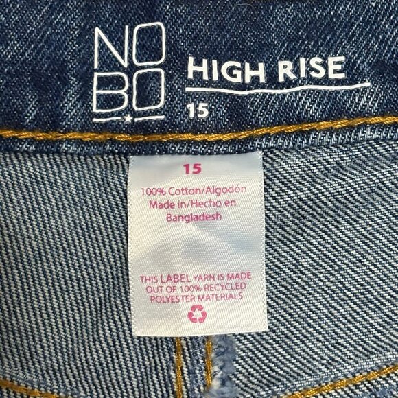 NWT NoBo High Rise Mom Fit Jean Shorts NWT Sz 15 - Picture 6 of 6